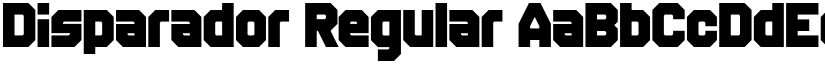 Disparador Regular font