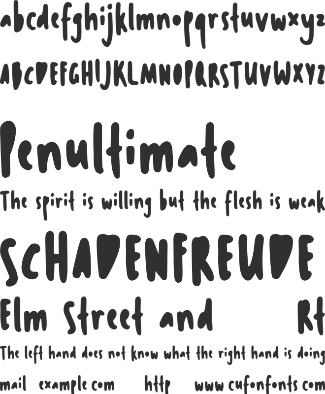 Le Gusto font preview
