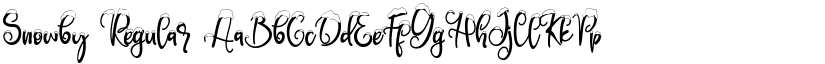 Snowby Regular font