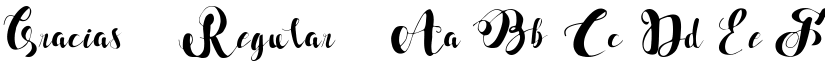 Gracias Regular font
