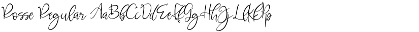 Rosse Regular font