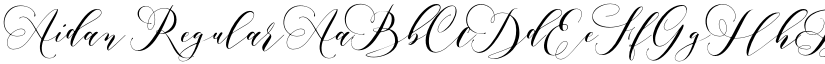 Aidan Regular font