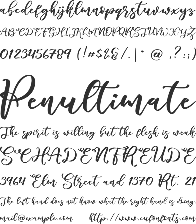 marlita -free for personal use font preview