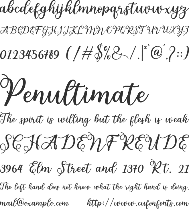 adiline font preview