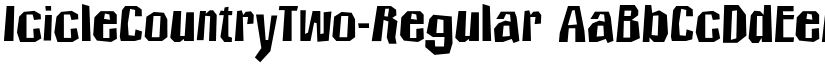 IcicleCountryTwo-Regular font