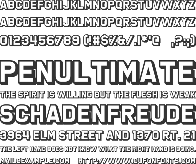 San Marino Beach font preview