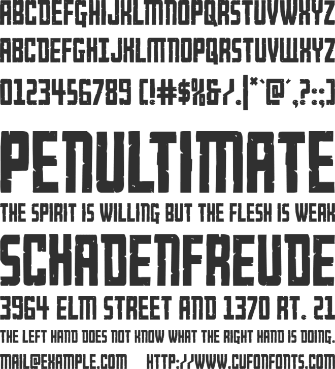 Rockledge font preview
