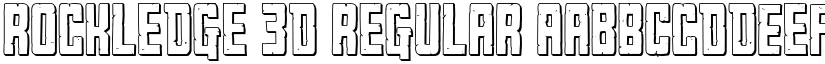 Rockledge 3D Regular font