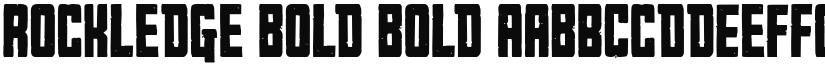 Rockledge Bold Bold font