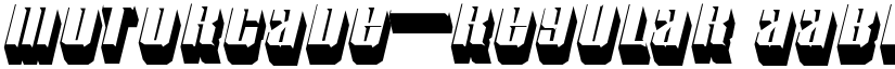 Motorcade-Regular font