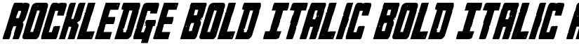 Rockledge Bold Italic Bold Italic font