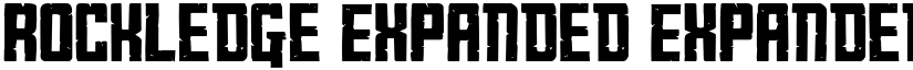 Rockledge Expanded Expanded font