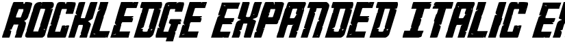 Rockledge Expanded Italic Expanded Italic font