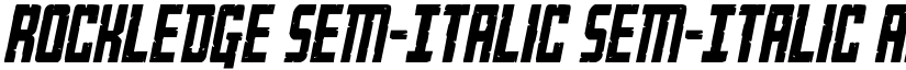 Rockledge Sem-Italic Sem-Italic font