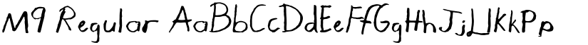 M9 Regular font