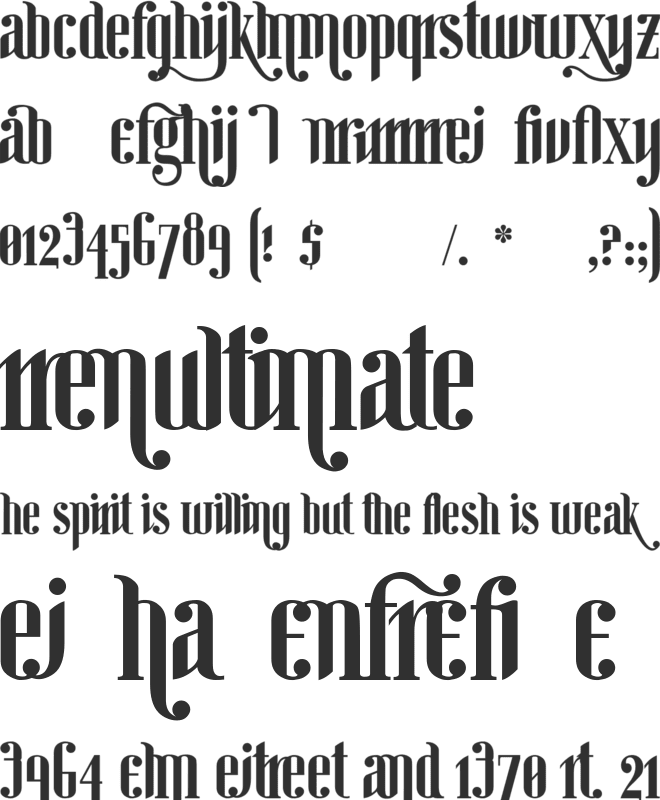 Ginebra Bolds font preview