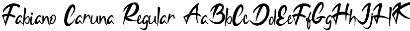 Fabiano Caruna Regular font