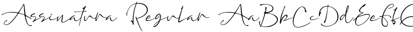 Assinatura Regular font