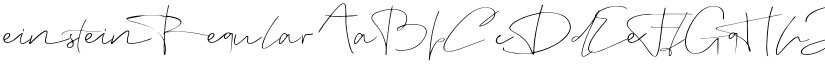 einstein Regular font