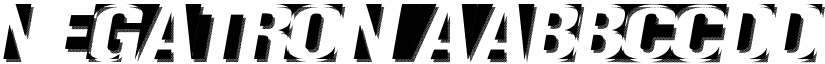 Negatron font