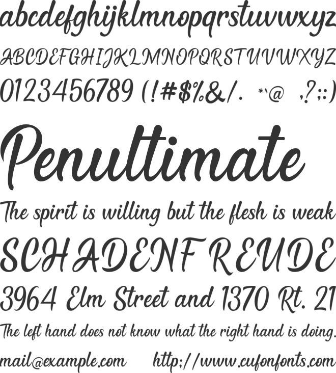 Kastella font preview