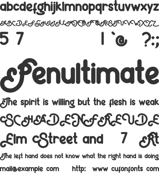 SofyanDiana font preview