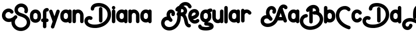 SofyanDiana Regular font