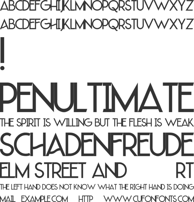 LAQUATSA font preview