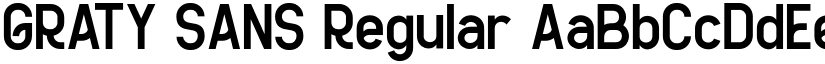 GRATY SANS Regular font