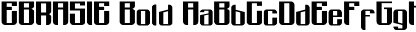 EBRASIE Bold font