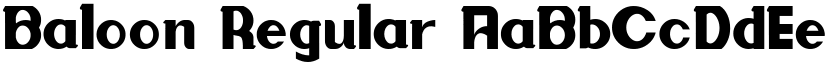 Baloon Regular font