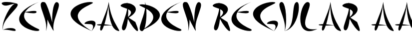 Zen Garden Regular font