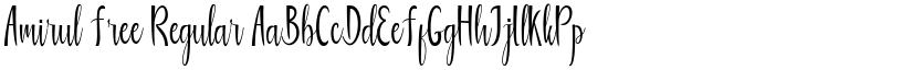 Amirul Free Regular font