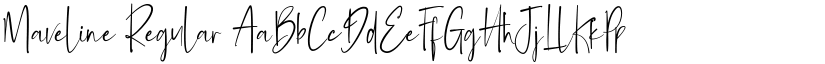 Maveline Regular font