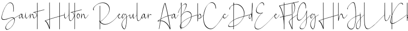 Saint Hilton Regular font