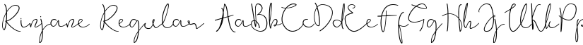 Rinjane Regular font