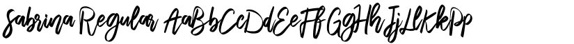 Sabrina Regular font