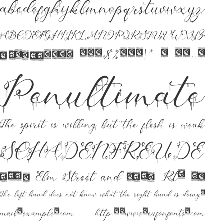 Grimscy font preview