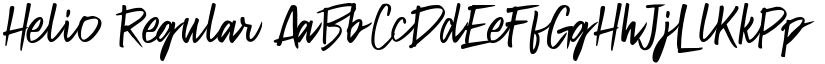 Helio Regular font