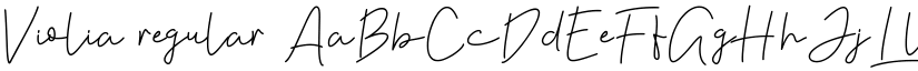 Violia regular font