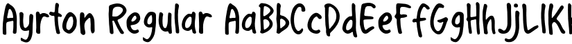 Ayrton Regular font
