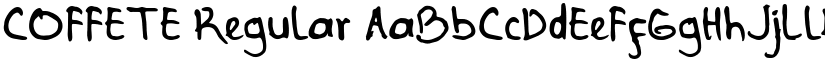 COFFETE Regular font