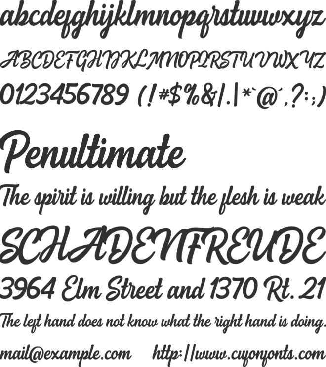 Spellkid font preview