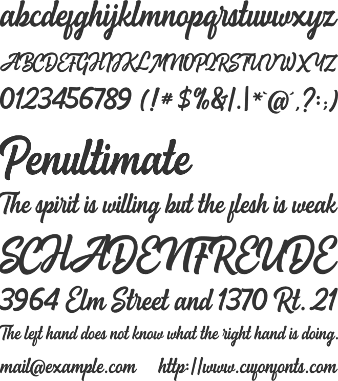 Spellkid font preview