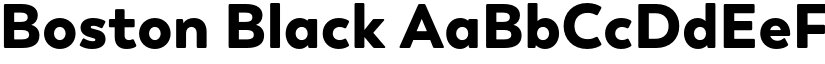 Boston Black font