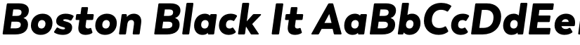 Boston Black It font