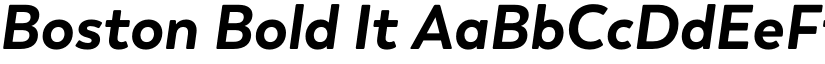 Boston Bold It font