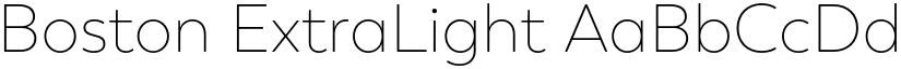 Boston ExtraLight font