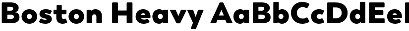 Boston Heavy font