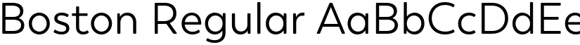Boston Regular font